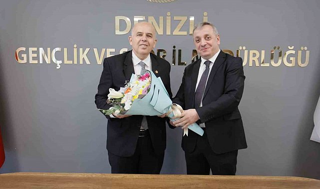 Denizli Gençlik ve Spor Müdürlüğünde bayrak değişimi