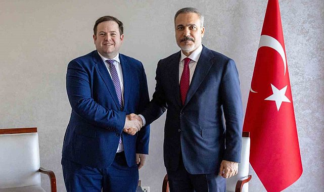 Dışişleri Bakanı Fidan, İngiltere'nin Avrupa ve Kuzey Amerika'dan Sorumlu Devlet Bakanı Doughty'i kabul etti