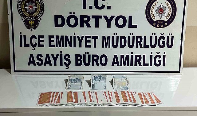 Dörtyol'da kumar oynayan 3 şahsa 27 bin TL ceza uygulandı
