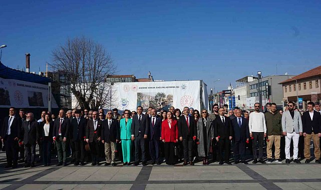 Edirne'de 14 Mart Tıp Bayramı dolayısıyla tören düzenlendi