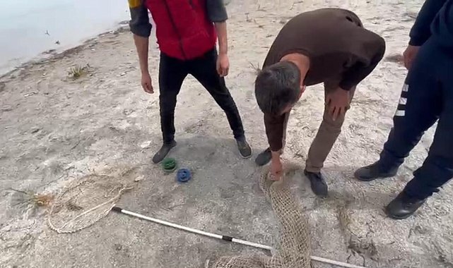 Eğirdir Gölü'nde yasa dışı avcılık yapan 7 kişiye ceza kesildi
