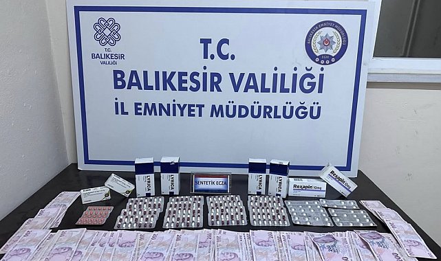 Erdek'te şüpheli şahıstan çok sayıda uyuşturucu hap ele geçirildi