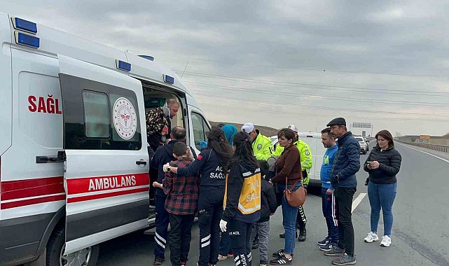 Ergene'de trafik kazası: 3 yaralı