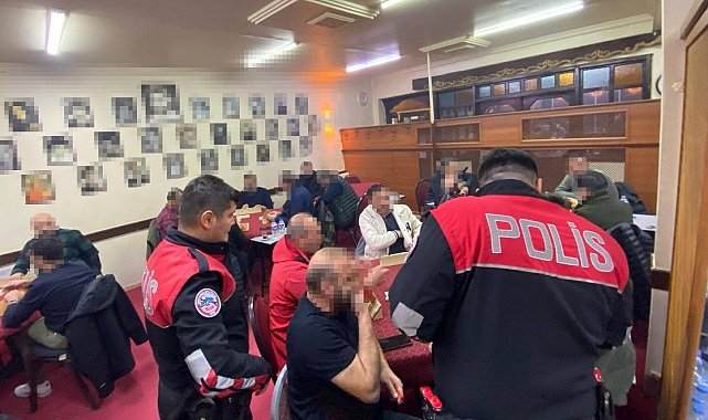 Erzincan'da 'kumar, tombala ve oyun makineleri uygulaması' yapıldı
