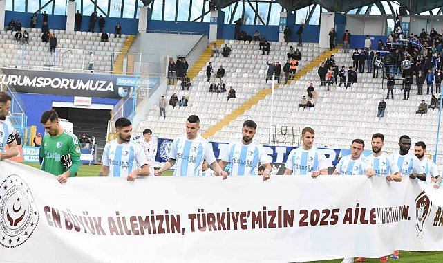 Erzurumspor'dan 2025 aile yılına anlamlı destek