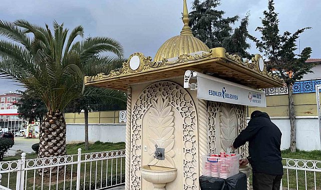 Esenler'de iftar çeşmeleri Ramazan boyunca hizmet veriyor