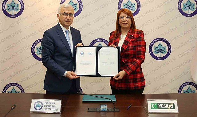 ESOGÜ ile Türkiye Yeşilay Cemiyeti Eskişehir Şubesi arasında iş birliği protokolü