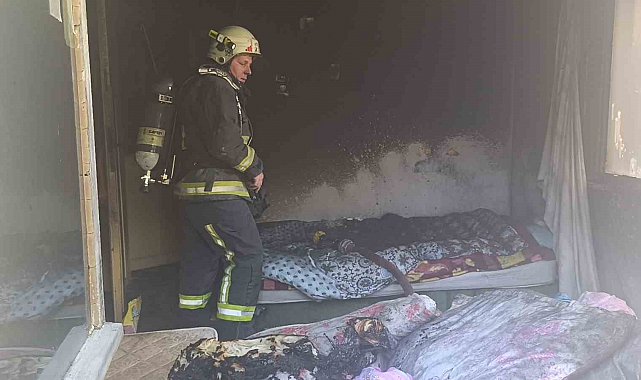 Evde yangın çıktı, ev sahibi kiracısını suçladı