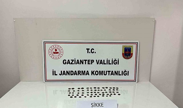 Gaziantep'te 62 adet sikke ele geçirildi: 1 gözaltı