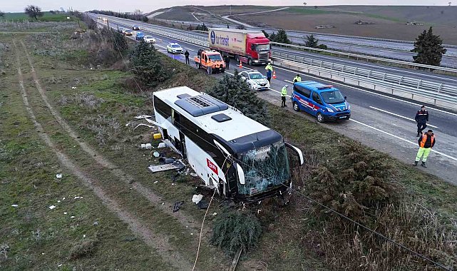 Gelibolu'daki otobüs kazasında yaralı sayısı 40'a yükseldi