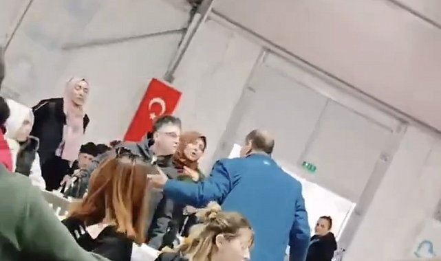 İftar çadırında sinirler gerildi