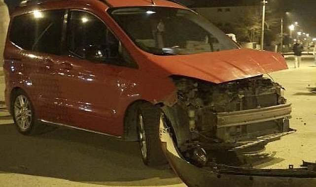 Iğdır'da maddi hasarlı kaza