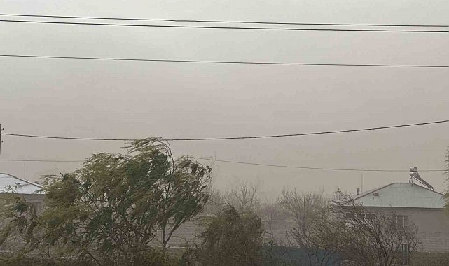 Iğdır'ı toz bulutu sardı, hayat felç oldu