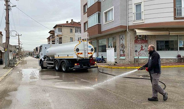 İnönü'de Ramazan Bayramı için temizlik ve bakım çalışmaları devam ediyor