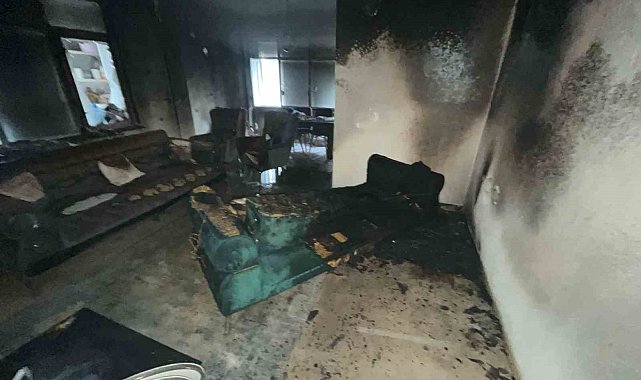 Isparta'da prizde unutulan saç kurutma makinesi evi yaktı