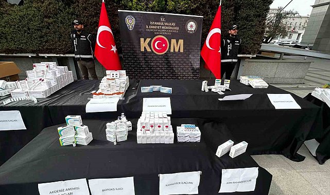 İstanbul'da 235 milyon liralık kaçak ilaç operasyonu