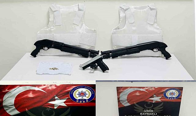 İzmir'de çok sayıda silah ele geçirildi: 5 gözaltı