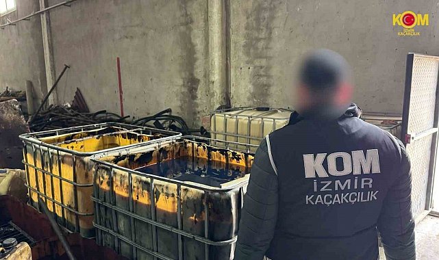 İzmir'de kaçak akaryakıt operasyonu