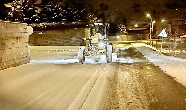 Kar yine yağdı,Talas'ta kış çalışmalar yeniden başladı