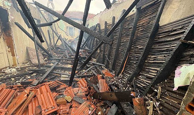 Kırklareli'nde metruk evde çıkan yangın söndürüldü