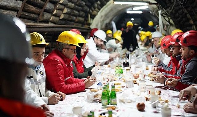Kızılay madencilerle iftarda buluştu