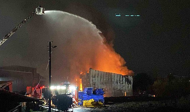 Kocaeli'de geri dönüşüm fabrikasında yangın