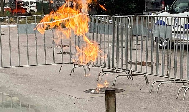 Kocaeli'de ikinci gaz yangını: 15 saattir yanıyor