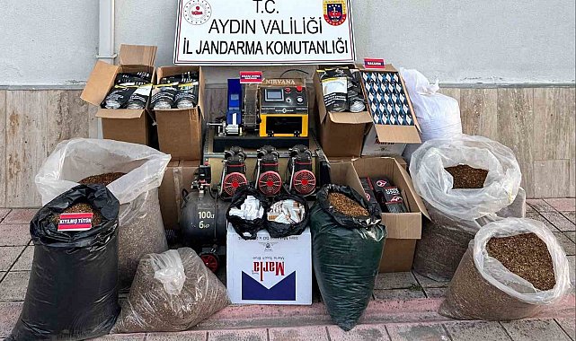 Köşk'te 1 milyon TL'lik kaçak sigara baskını