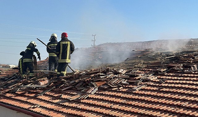 Kulu'da evin garajında yangın