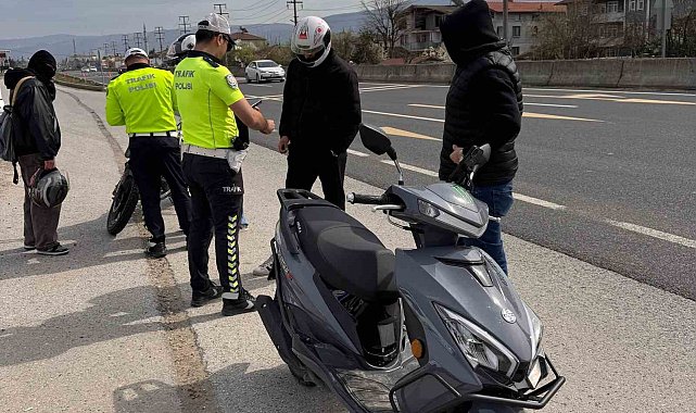 Kural tanımayan motosikletlilere ceza yağdı