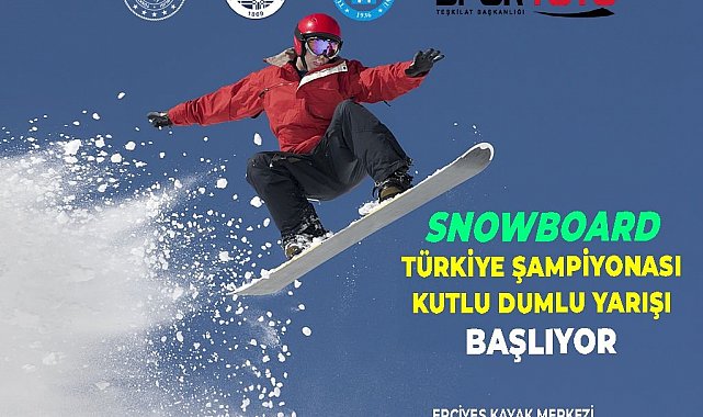 Kutlu Dumlu Snowboard Türkiye Şampiyonası Kayseri'de başlıyor