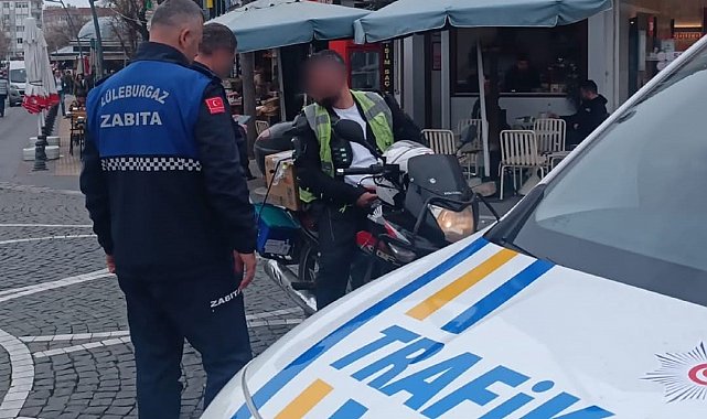 Lüleburgaz'da zabıta ve emniyet ekiplerinden ortak denetim