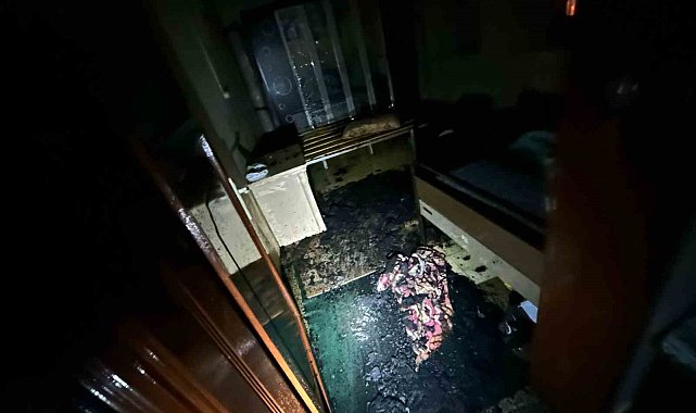 Mardin'de ev yangını