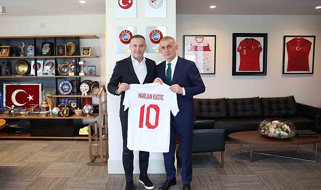 Marijan Kustic'ten, TFF Başkanı Hacıosmanoğlu'na ziyaret