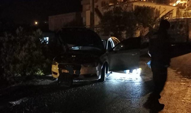 Mersin Bozyazı'da araç yakma girişimi