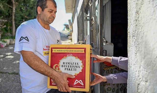 Mersin'de 144 bin haneye 'Ramazan Dayanışma Paketi' ulaştırılacak