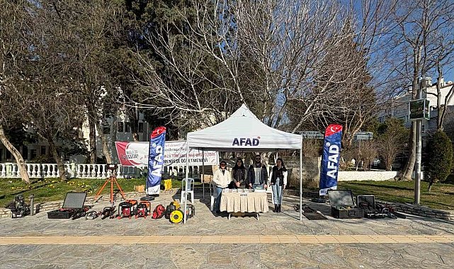 Muğla AFAD Müdürlüğü'nden deprem haftası farkındalık standı