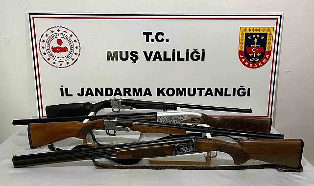 Muş'ta 75 şahıs yakalandı, çok sayıda silah ve kaçak eşya ele geçirildi