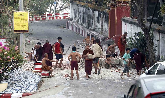 Myanmar'da meydana gelen depremlerde can kaybı bin 644'e yükseldi