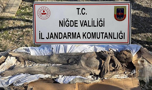 Niğde'de mumya operasyonu: 6 gözaltı