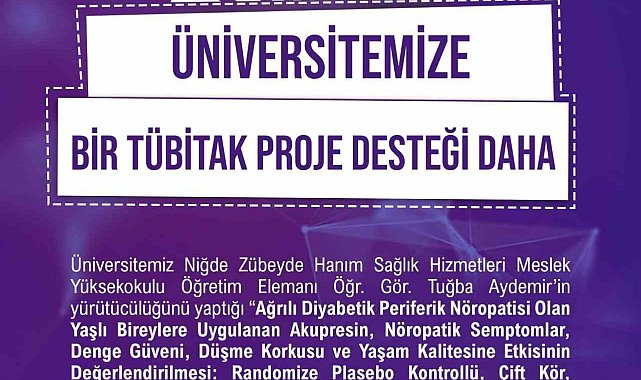 NÖHÜ'den diyabet hastalarının yaşam kalitesine katkı sunacak bilimsel proje