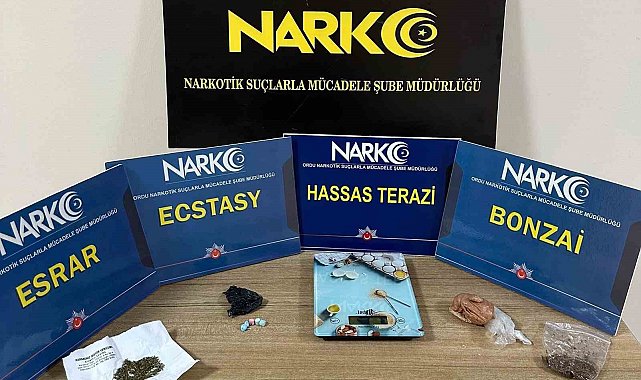 Ordu'da uyuşturucu operasyonlarında 1 tutuklama