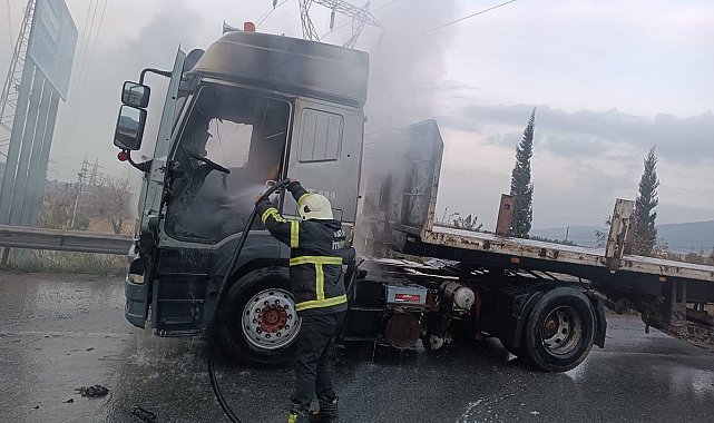 Payas'ta tır yangını