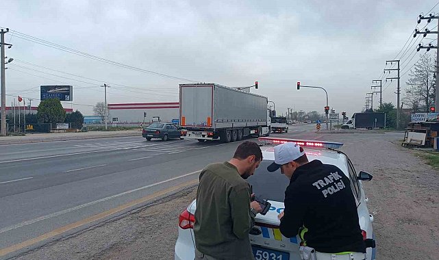 Polis dronu iş başında: 1 saatte 36 bin lira ceza