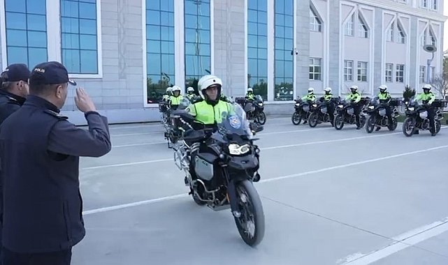 Samsun'da 11 yeni motosikletli Şahin ekibi göreve başladı