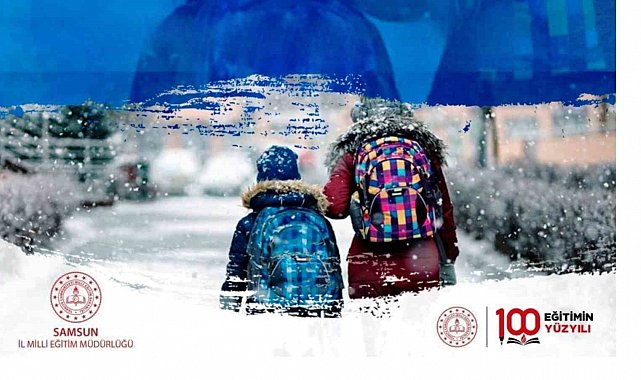 Samsun'da eğitime kar engeli
