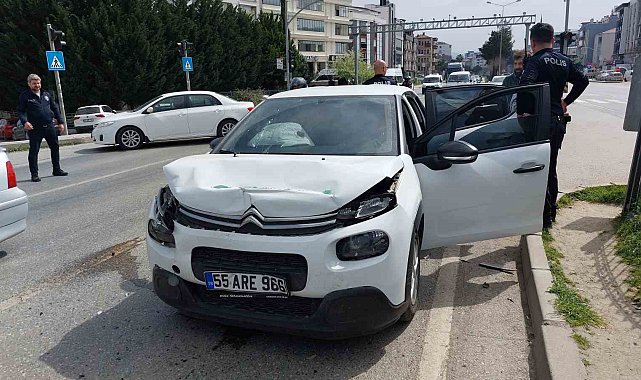 Samsun'da trafik kazası: 2 yaralı