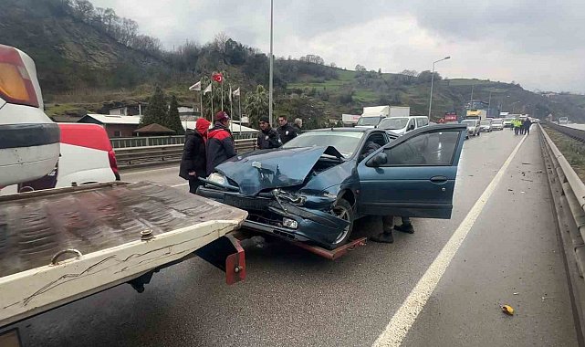 Samsun'da zincirleme kaza: 2 yaralı