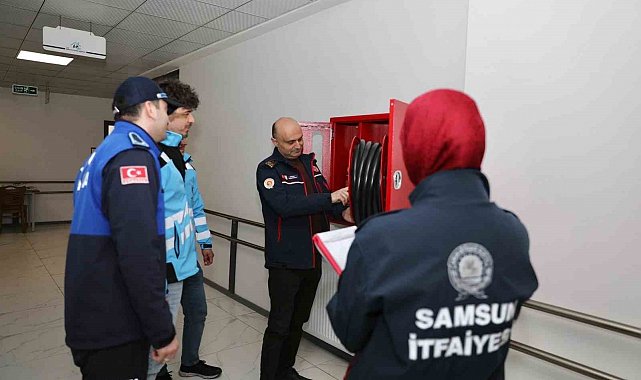 Samsun'daki otel ve konaklama yerleri yangın denetimi