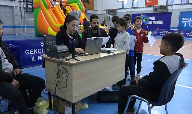 Şırnak'ta öğrencilere sportif yetenek taraması